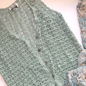 Vintage! Anna Gray Crochet Vest